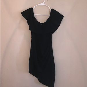 Little Black Off the Shoulder Dress